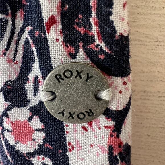 Roxy Skirt Womens Size Small Lost in My Mind Floral Navy & Red Maxi Front Slit - Picture 12 of 16
